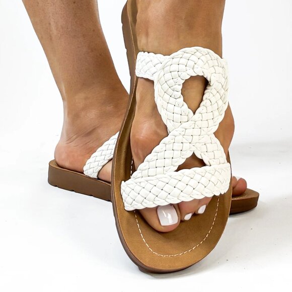New Corky's Ivory All Tangled Up Sandals Size 9 NWB - Picture 5 of 5